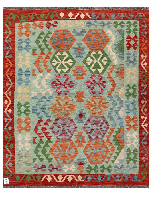 Maimana Afghanistan Kilim Rug - 192 x155 cm