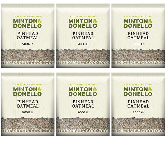 6 x Minton & Donello Pinhead Oatmeal - 500g