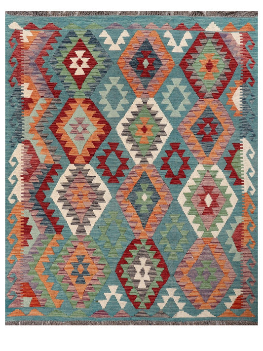 Maimana Afghanistan Kilim Rug - 200 x161 cm