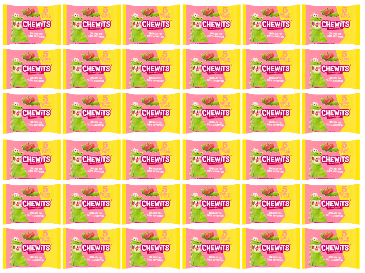 36 x Chewits Strawberry 5Pk - 5PK