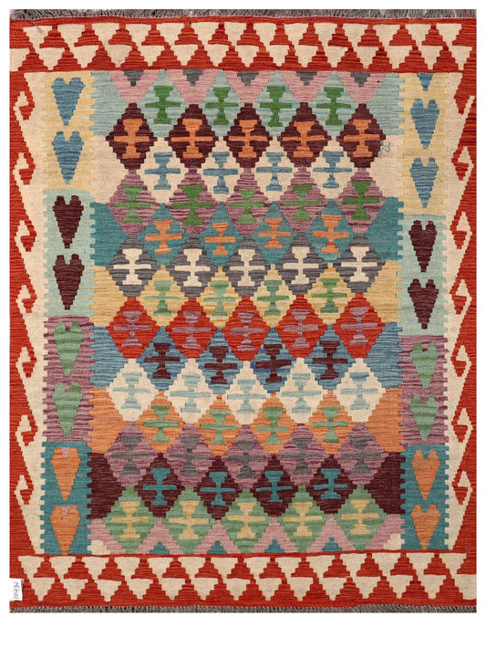 Maimana Afghanistan Kilim Rug - 198 x155 cm