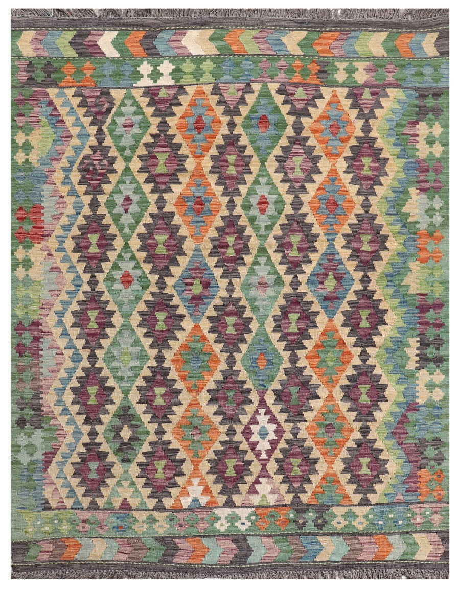 Maimana Afghanistan Kilim Rug - 205 x159 cm