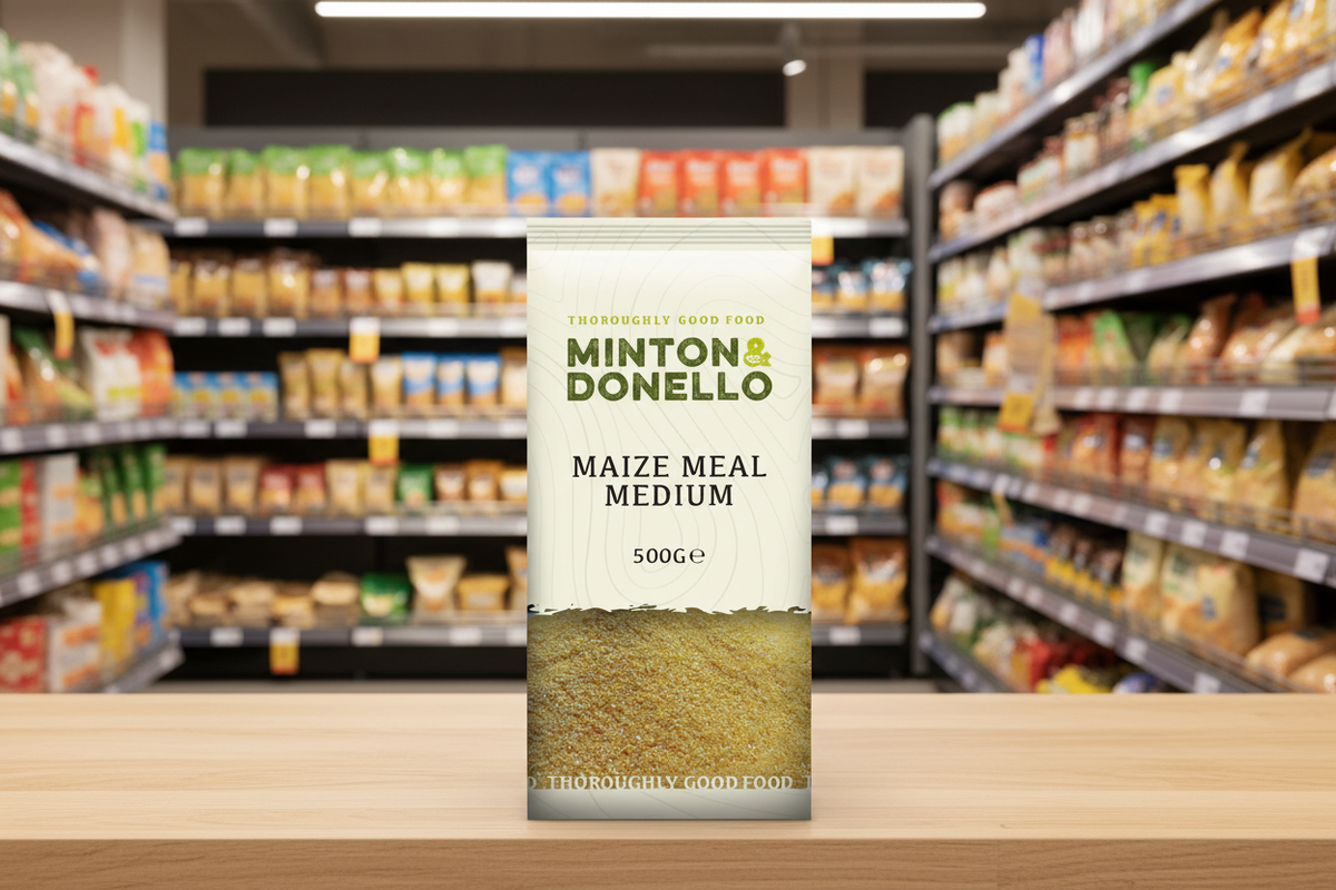 6 x Minton & Donello Maize Meal Medium - 500g