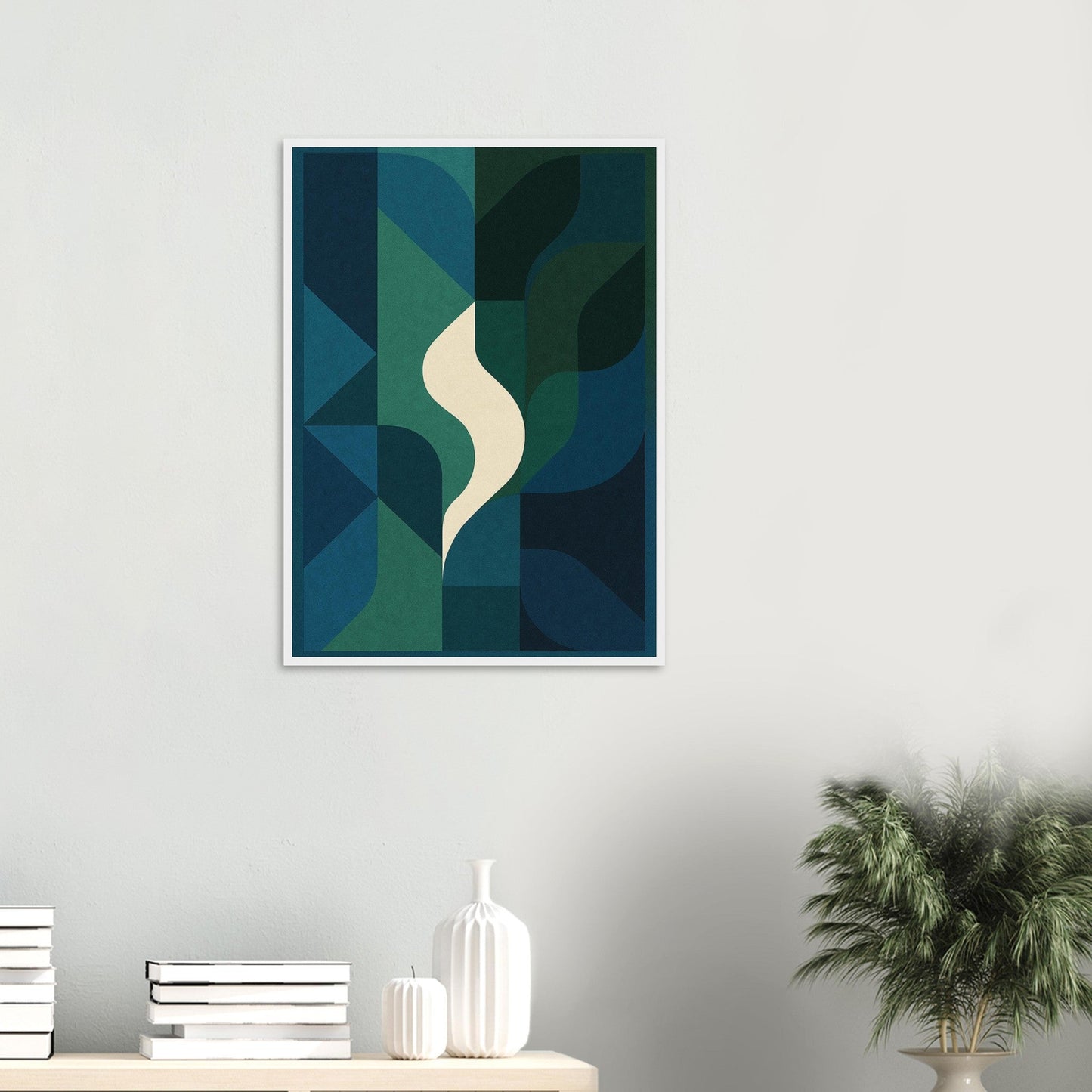 Abstract Night - Premium Matte Paper Wooden Framed Poster