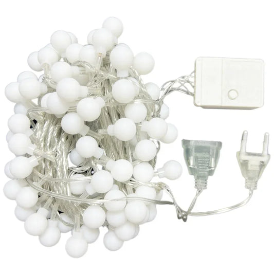 10M 220V Power Ball LED String Lights For Decoration