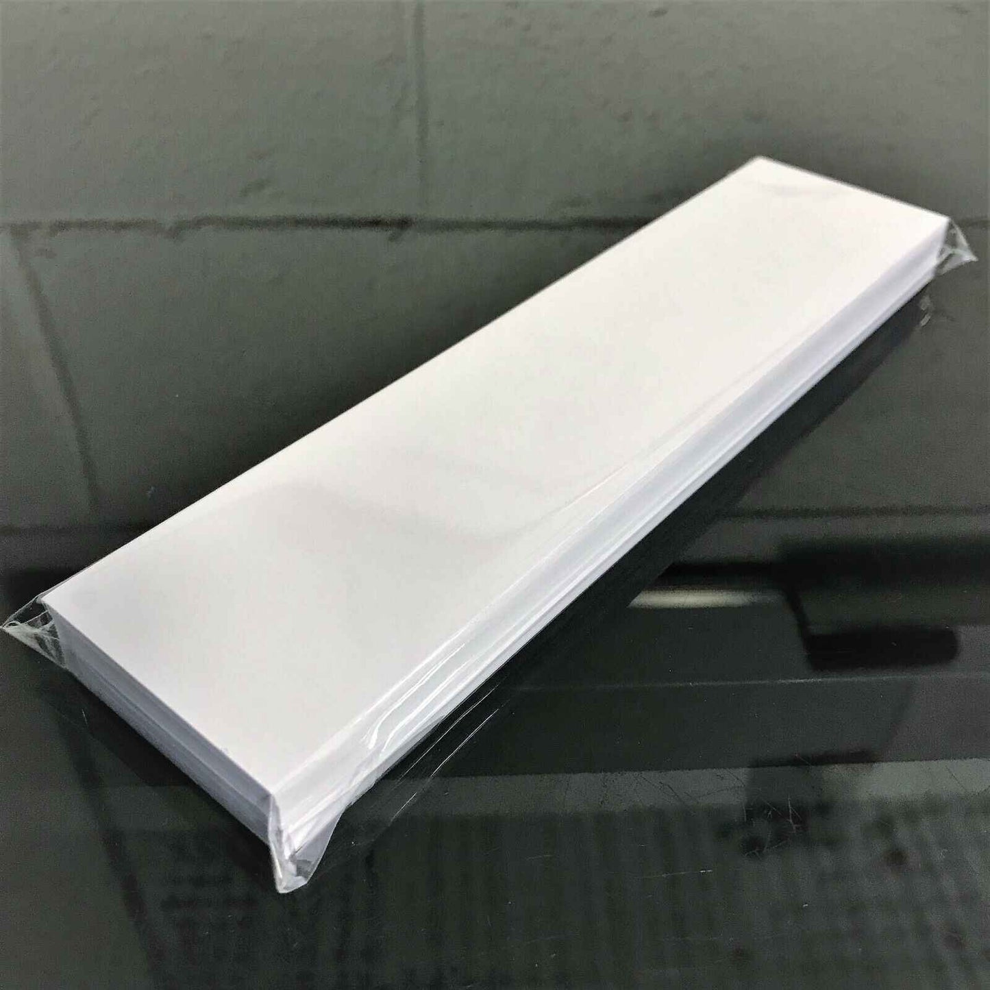 40 Matt White Card Bookmark Blanks. 210mm x 44mm, 300gsm. Crafts DIY Making
