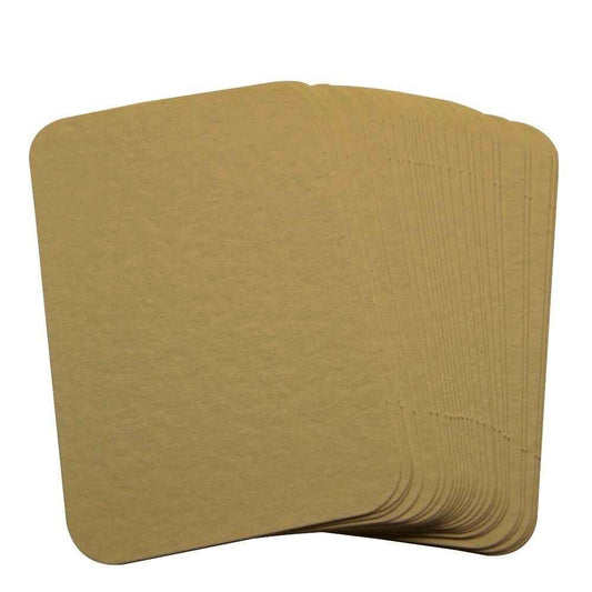 50 x Hammered Ivory Rounded Corner Blank Business Cards, 260gsm, Stamp, Write