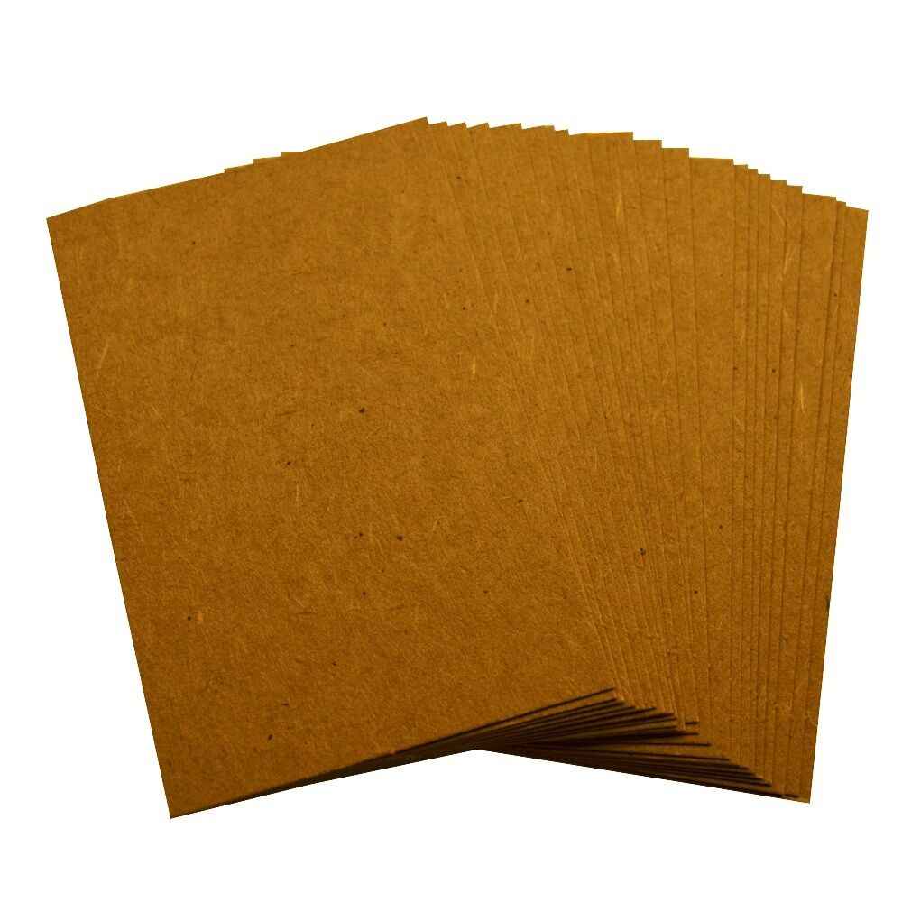 50 x Kraft Blank Business Cards – 260gsm – Stamp, Write or Print Your Own