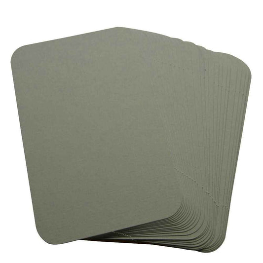 50 x Light Blue Rounded Corner Blank Business Cards – 240gsm – Stamp, Write