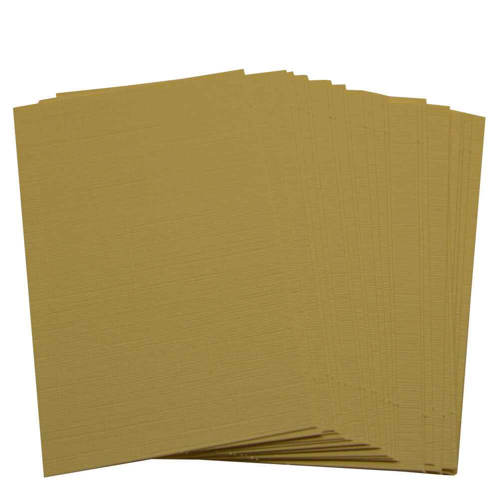 50 x Linen Cream Blank Business Cards – 260gsm – Stamp, Write or Print Your Own
