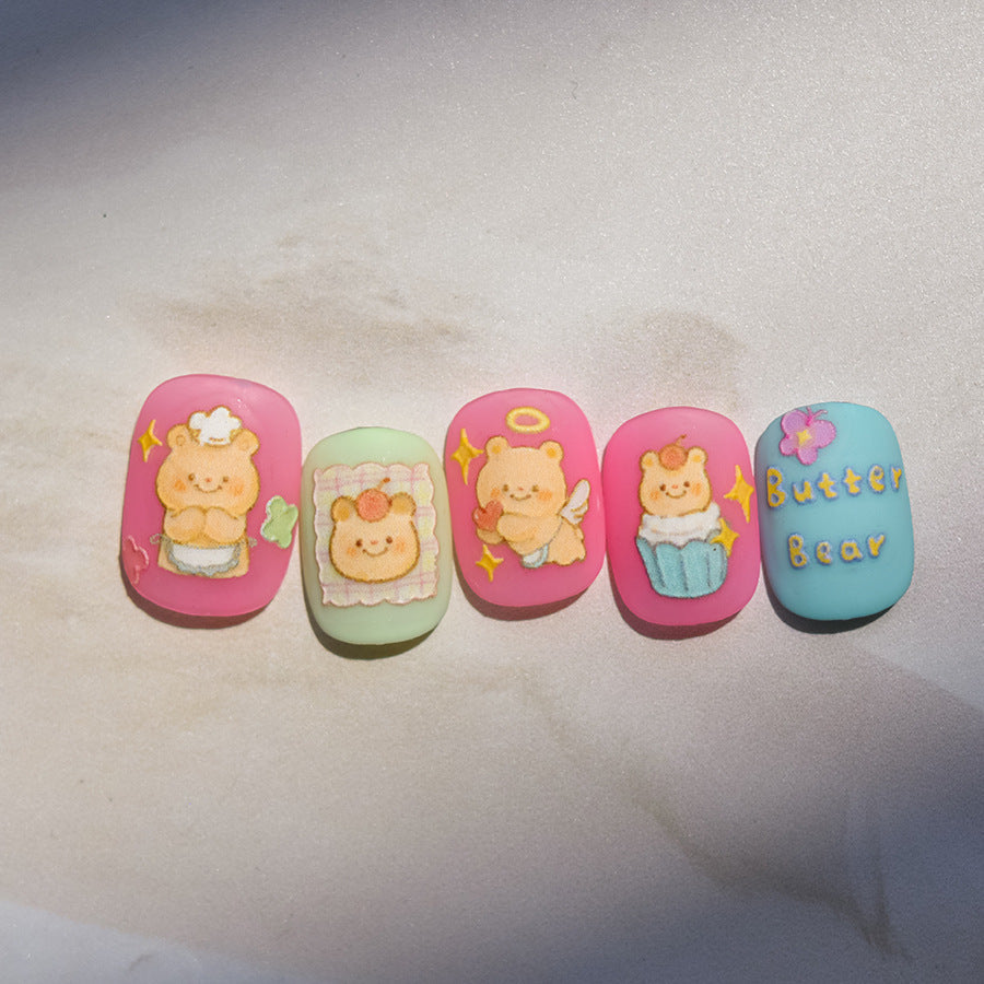 Hello Claws | Butter Bear 5D Nail Deco Sticker