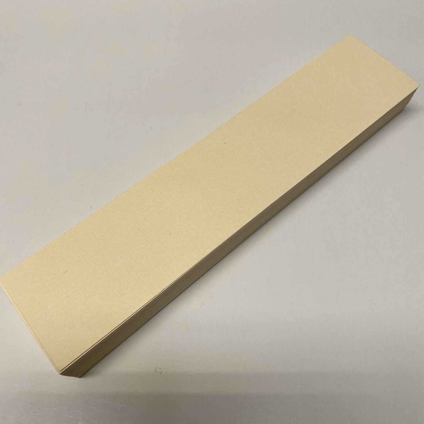 40 Linen Cream Card Bookmark Blanks. 210mm x 44mm, 255gsm. Crafts DIY Making