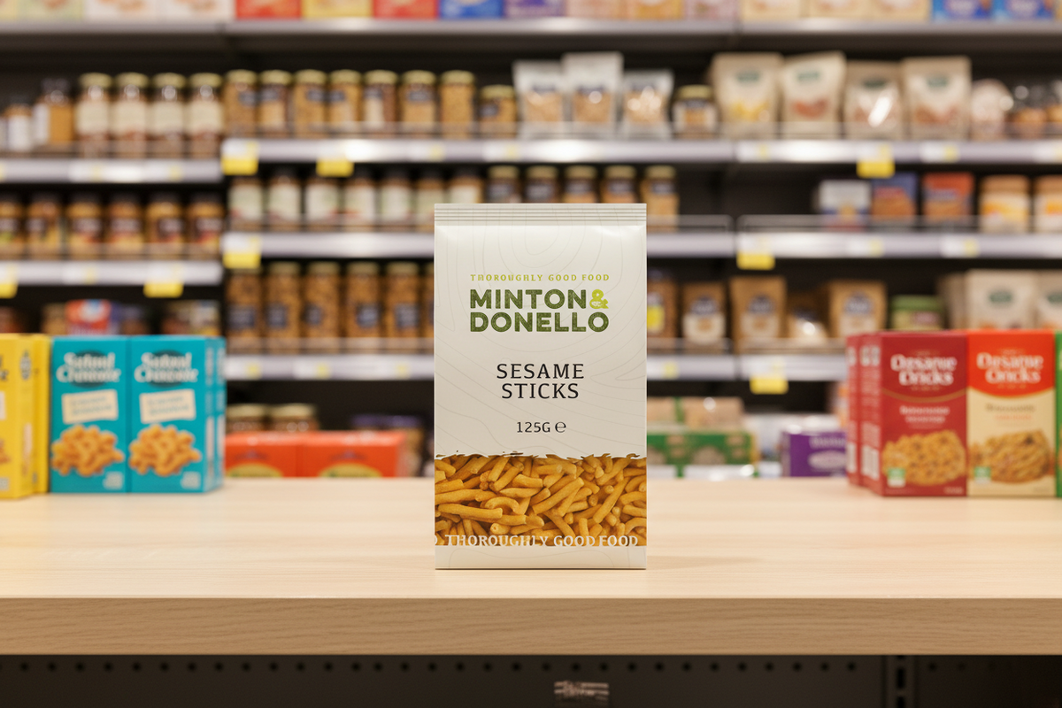 6 x Minton & Donello Sesame Sticks - 125g