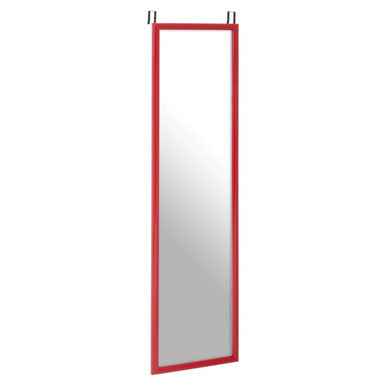 Mize Red Plastic Frame Over Door Mirror