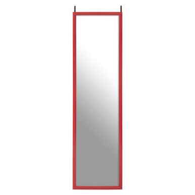 Mize Red Plastic Frame Over Door Mirror