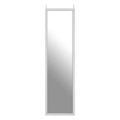 Mize White Plastic Frame Over Door Mirror