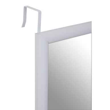 Mize White Plastic Frame Over Door Mirror