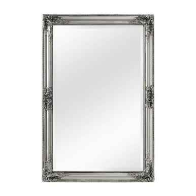 Brussels Rustic Vintage Silver Finish Wall Mirror