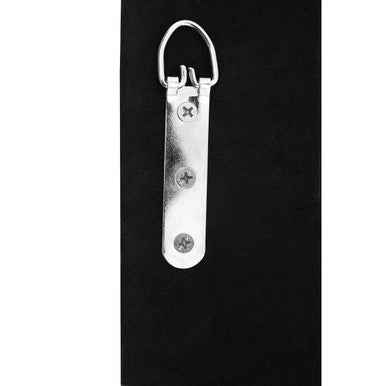 Milania Black And White Bevelled Border Wall Mirror