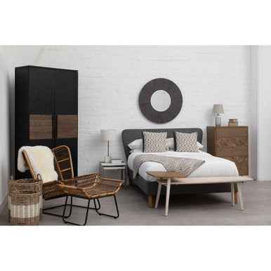 Barn Antique Wood Effect Wall Mirror