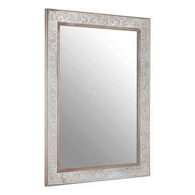 Yasmina Antique Silver Rectangular Wall Mirror