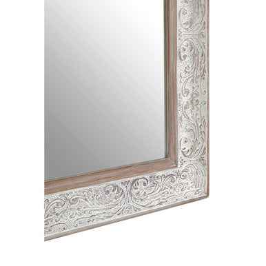 Yasmina Antique Silver Rectangular Wall Mirror