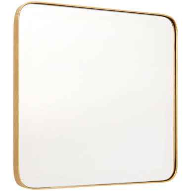 Tia Small Gold Finish Square Wall Mirror