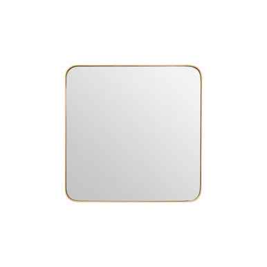 Tia Small Gold Finish Square Wall Mirror