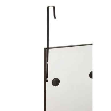 Mize Over Door Grey Plastic Frame Mirror