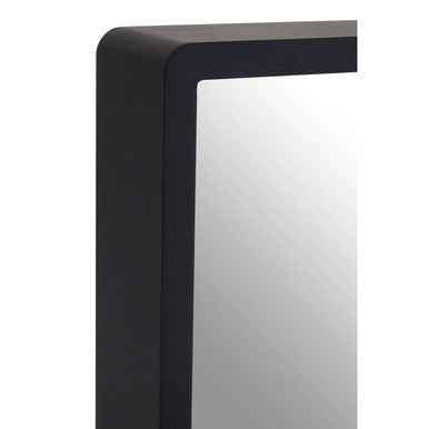 Trosa Medium Black Wall Mirror With Gold Edge