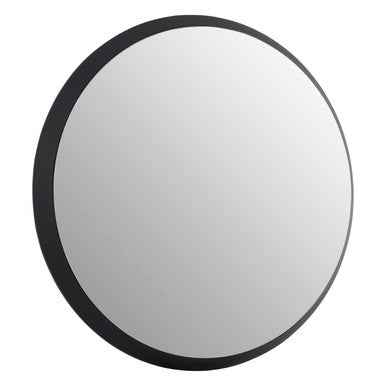 Athena Round Medium Black Wall Mirror