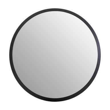 Athena Round Medium Black Wall Mirror
