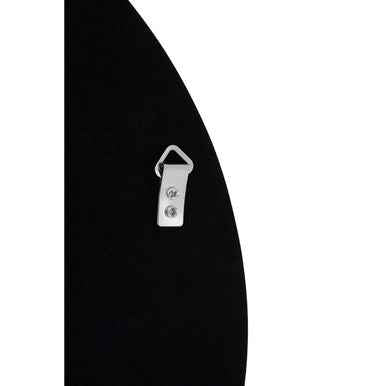 Athena Round Medium Black Wall Mirror