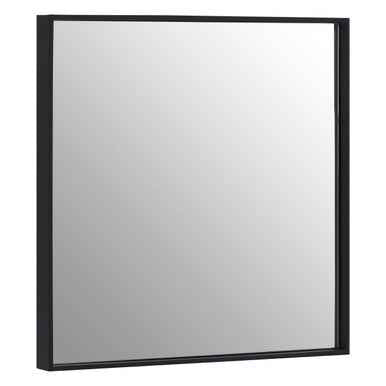 Loretta Matte Black Large Square Wall Mirror