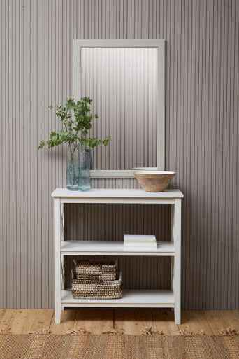 Heritage Antique White Wall Mirror