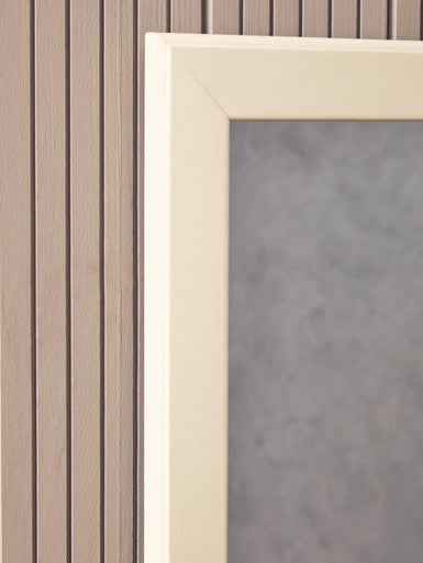 Heritage Antique White Wall Mirror