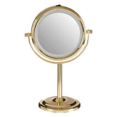 Cassini Gold Finish Iron Led Table Mirror