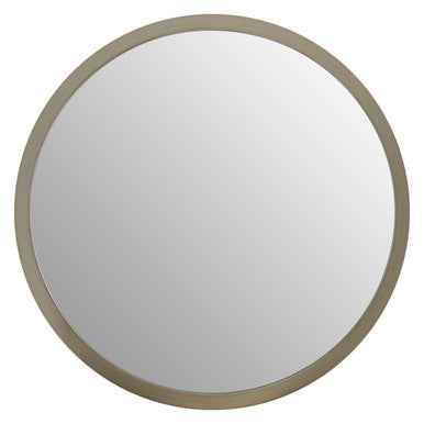 Athena Small Round Wall Mirror With Silver Frame