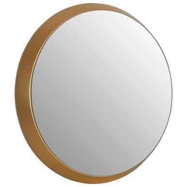 Athena Small Round Wall Mirror With Gold Frame