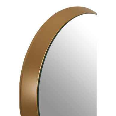 Athena Small Round Wall Mirror With Gold Frame