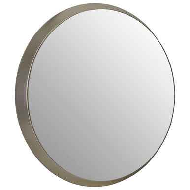 Athena Medium Round Silver Wall Mirror