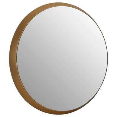 Athena Medium Round Wall Mirror With Gold Frame