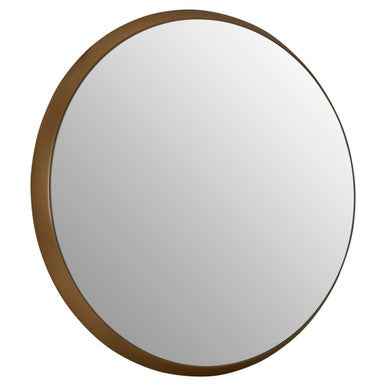Athena Large Round Wall Mirror With Gold Frame