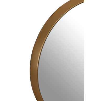 Athena Large Round Wall Mirror With Gold Frame