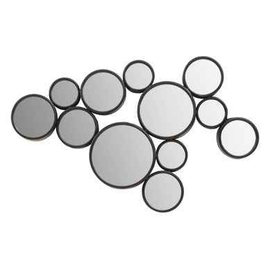 Persephone Black Multi Circles Wall Mirror