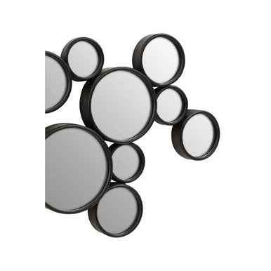 Persephone Black Multi Circles Wall Mirror