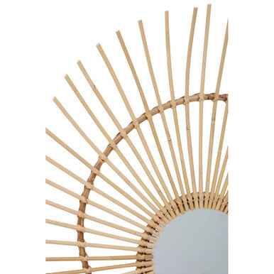 Mataram Natural Rattan Wall Mirror