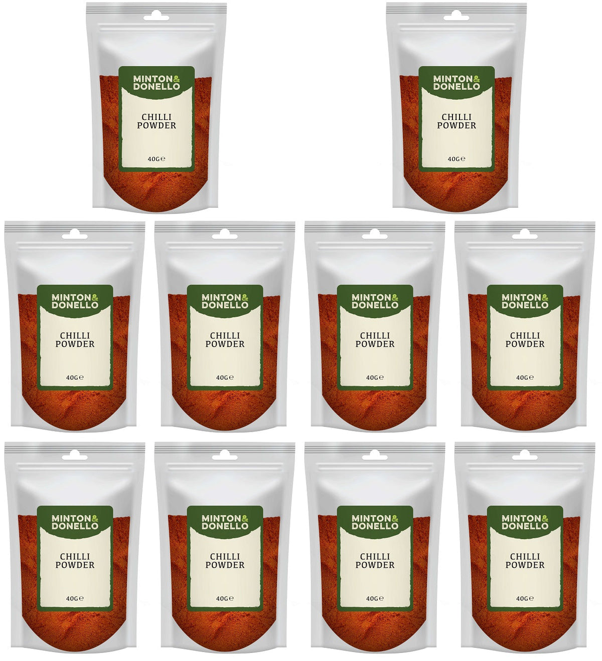 10 x Minton & Donello Chilli Powder - 40g