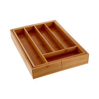 Aleki Bamboo Expandable Small Cutlery Tray
