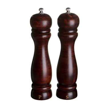Natural Origins Rubberwood Salt And Pepper Mill Set